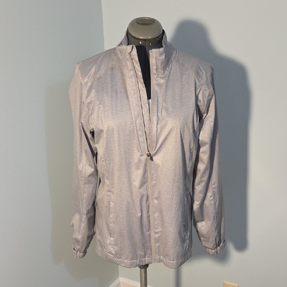 Lady Hagen Silver Zip-Up Jacket
